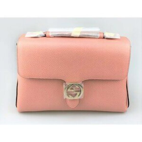 Gucci Handbags - NIB Authentic Gucci Interlocking G Shoulder Bag In Pink